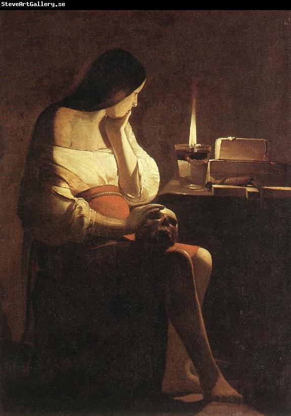 LA TOUR, Georges de Magdalen with the Smoking Flame f